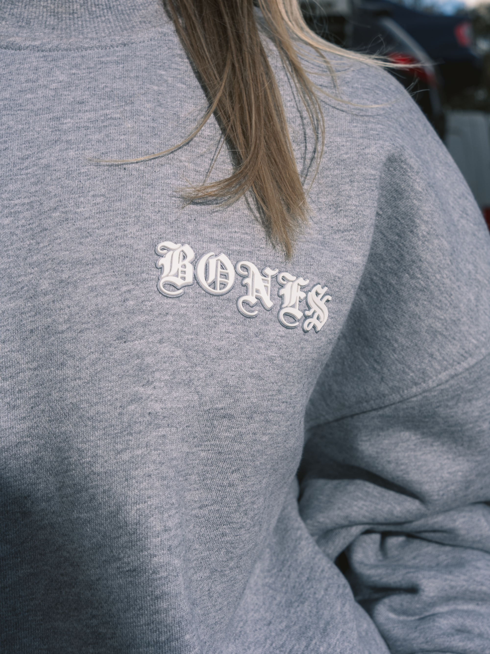 Front Left Crew - Grey Marle