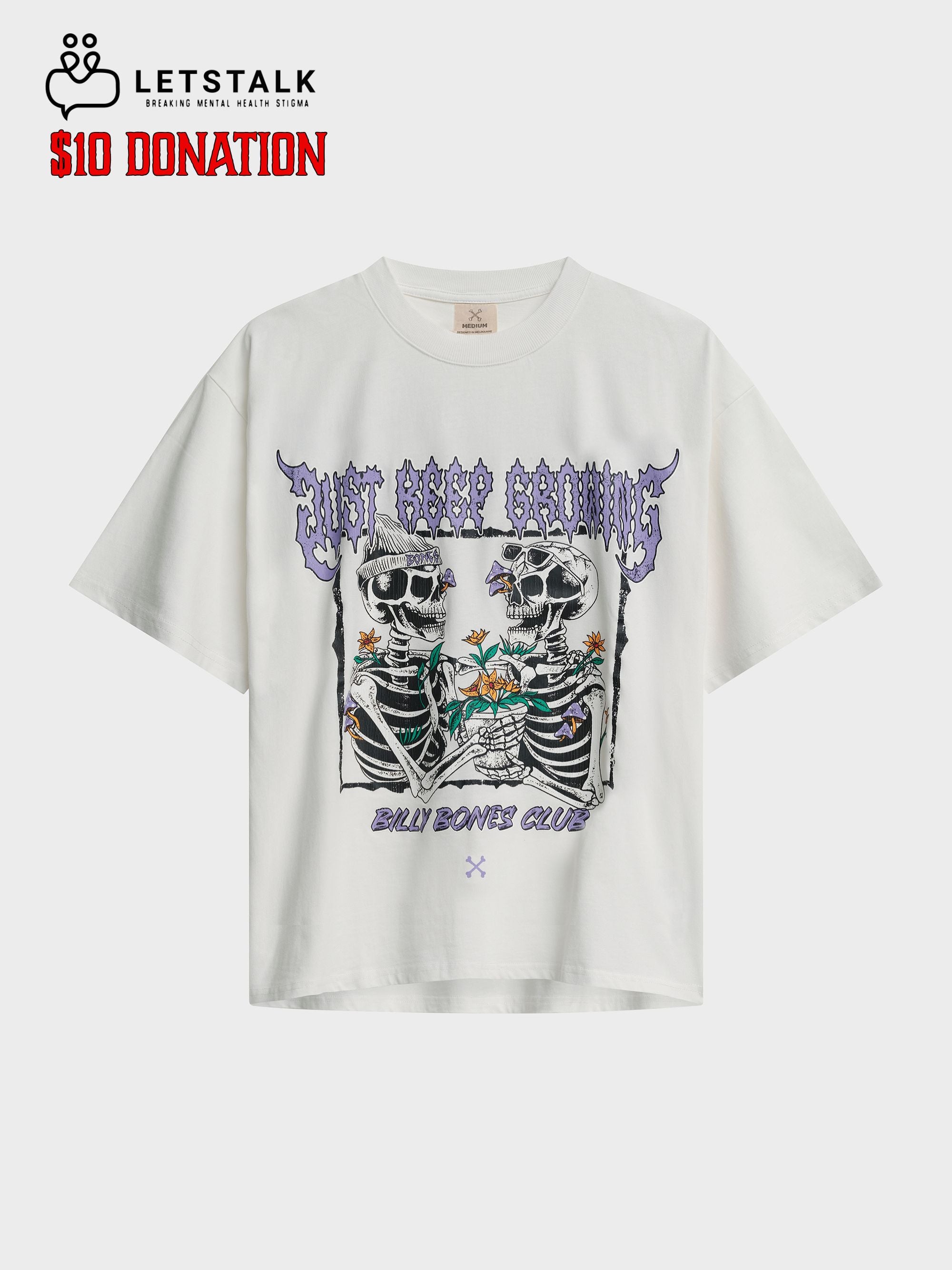 Just Keep Growing Tee - Vintage White