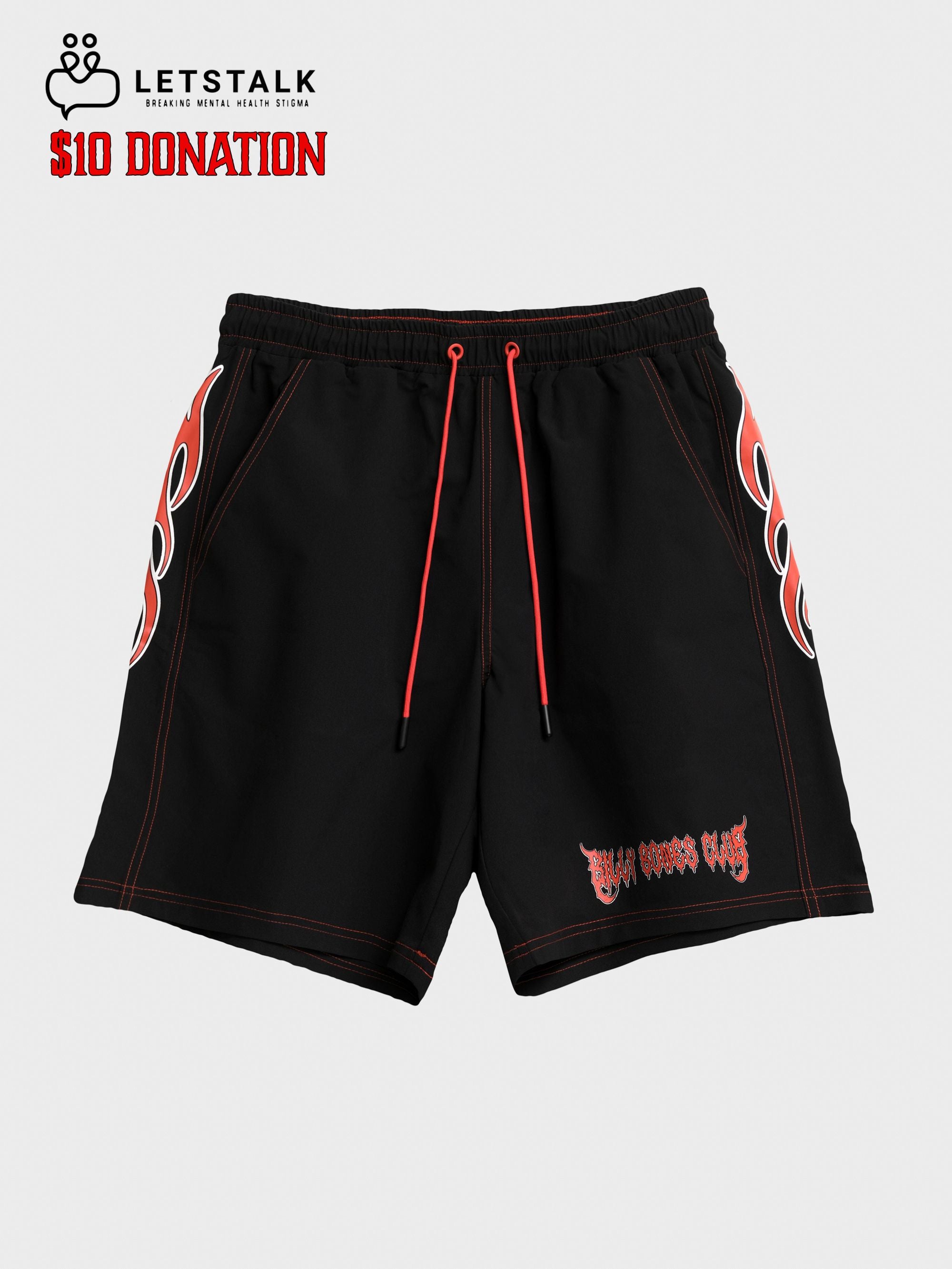 No Rain, No Flowers Boardies - Black