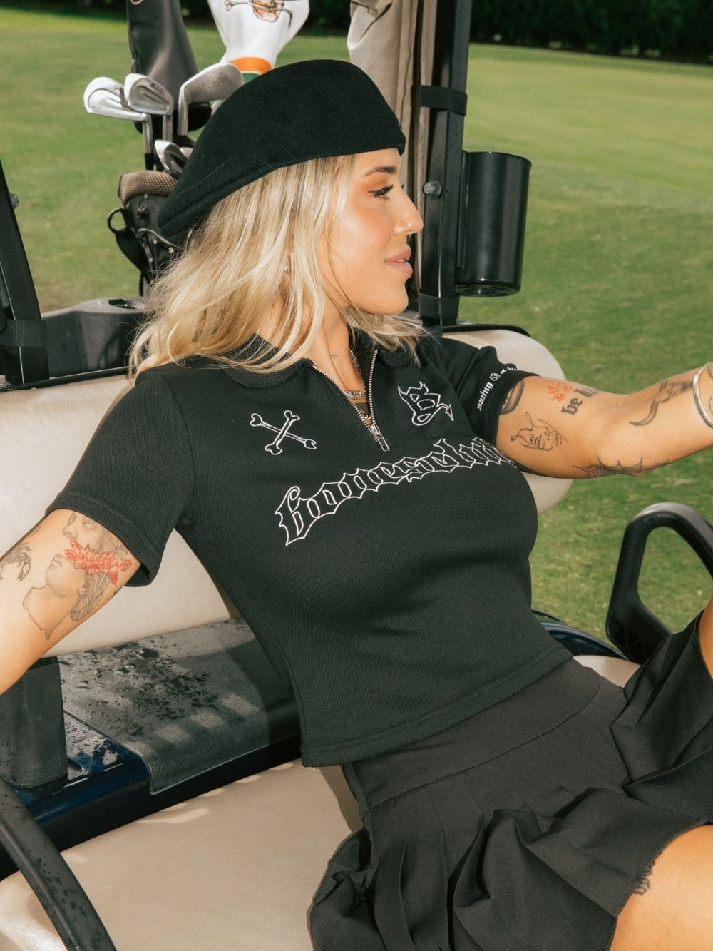 Birdie Baby Polo - Black | Billy Bones Club