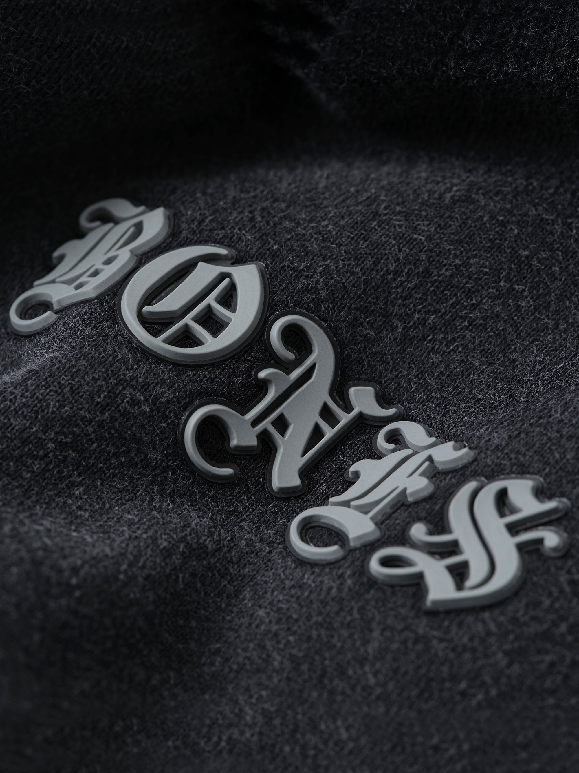 Front Left Hoodie - Washed Black