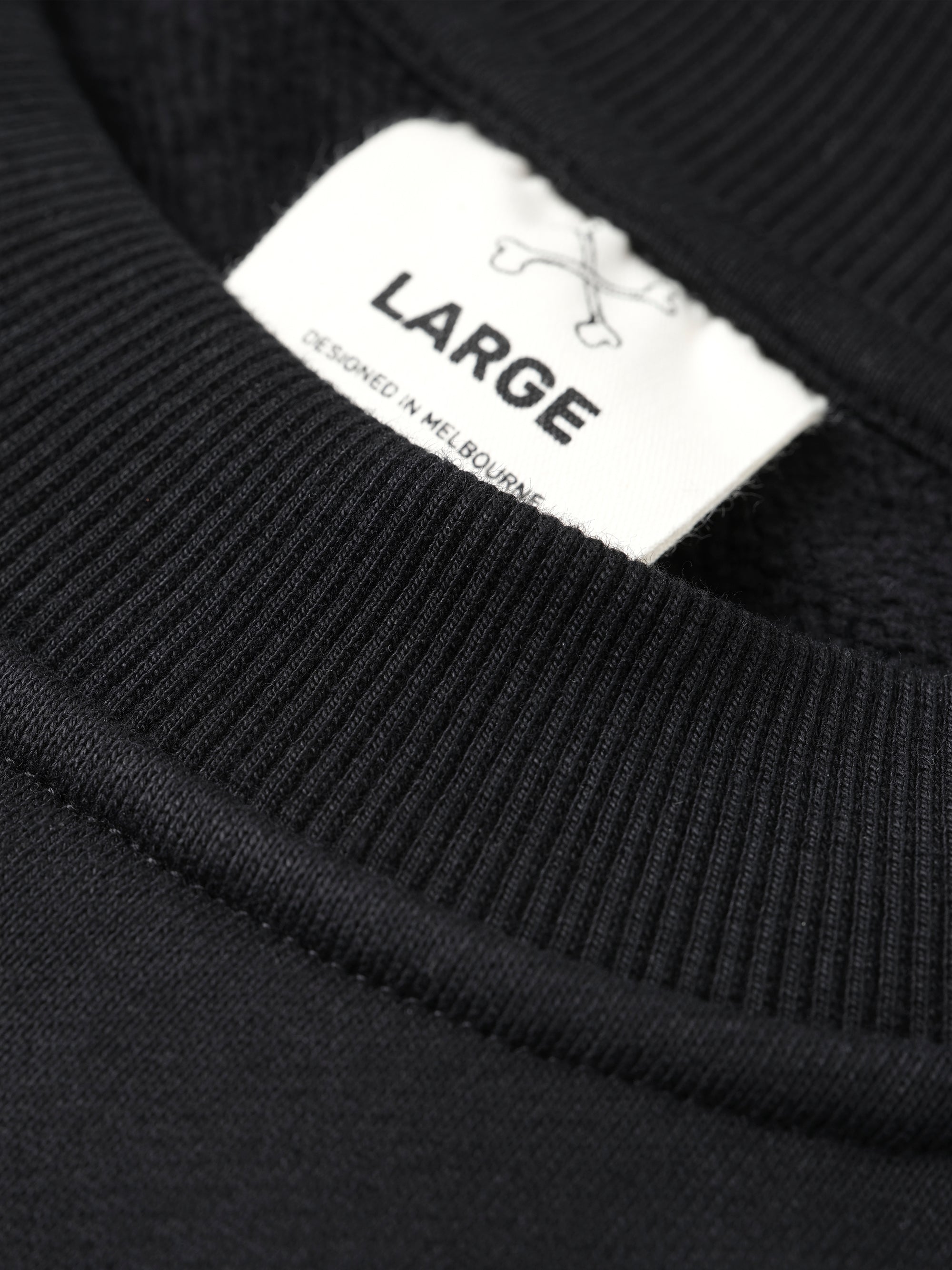 Front Left Crew - Vintage Black