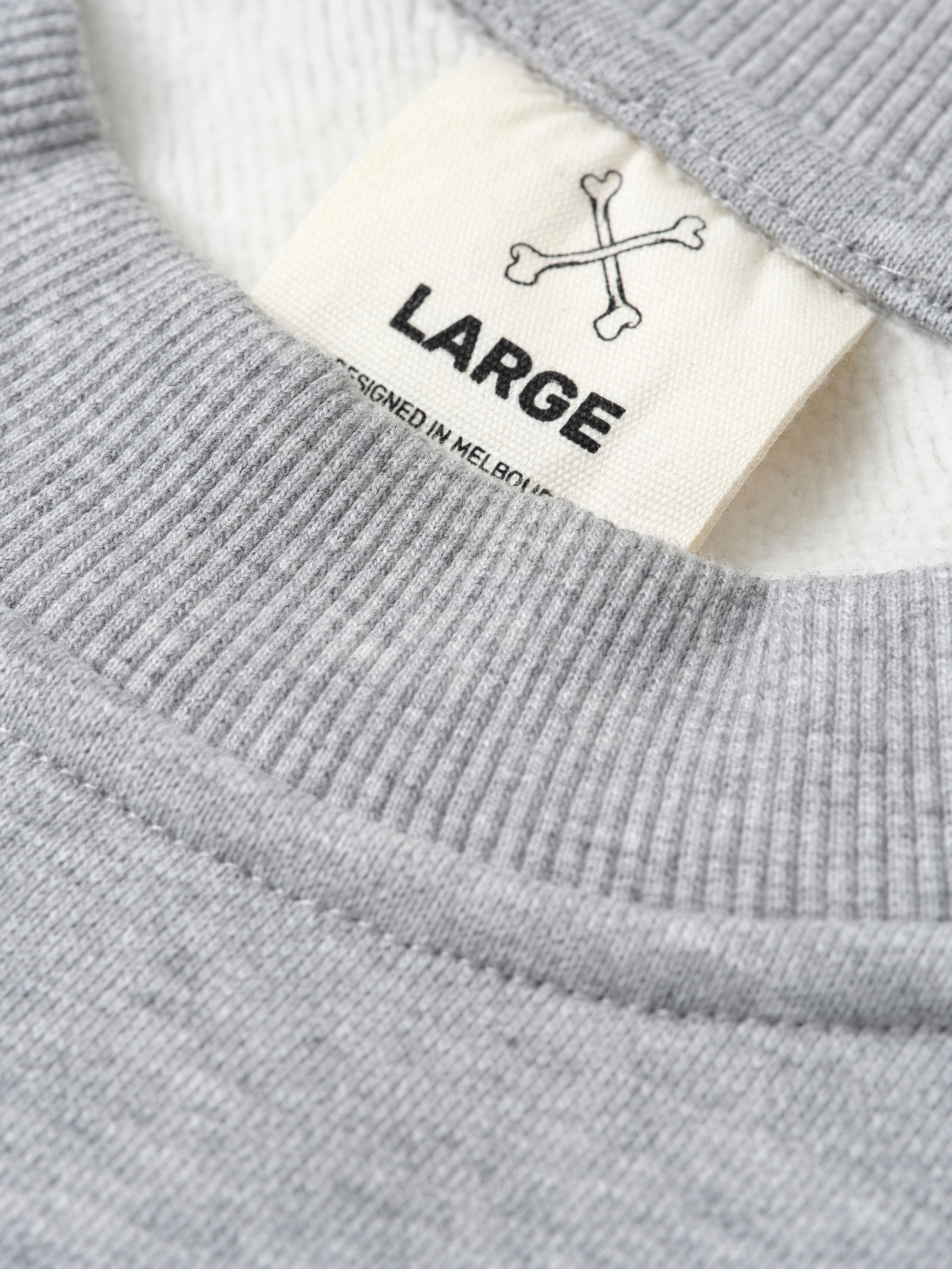 Front Left Box Tee - Grey Marle