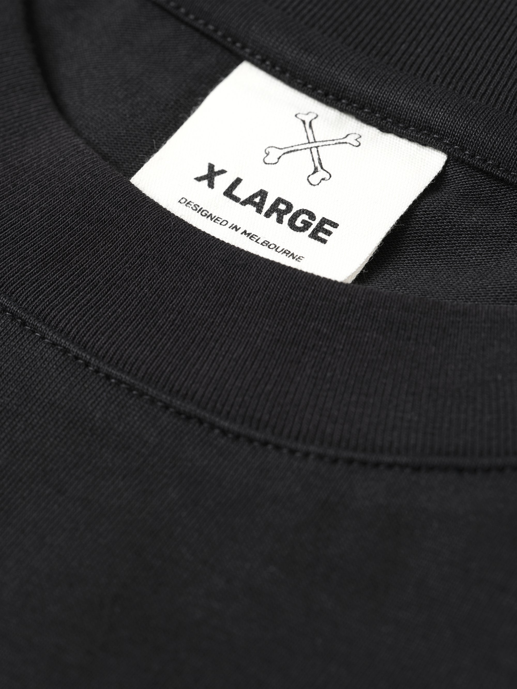 Front Left Box Tee - Vintage Black