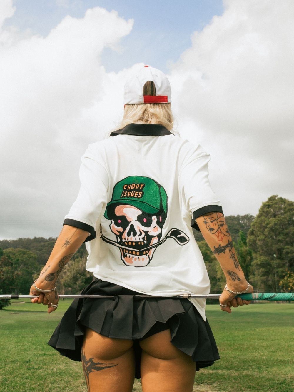 Caddy Issues Polo - White | Billy Bones Club