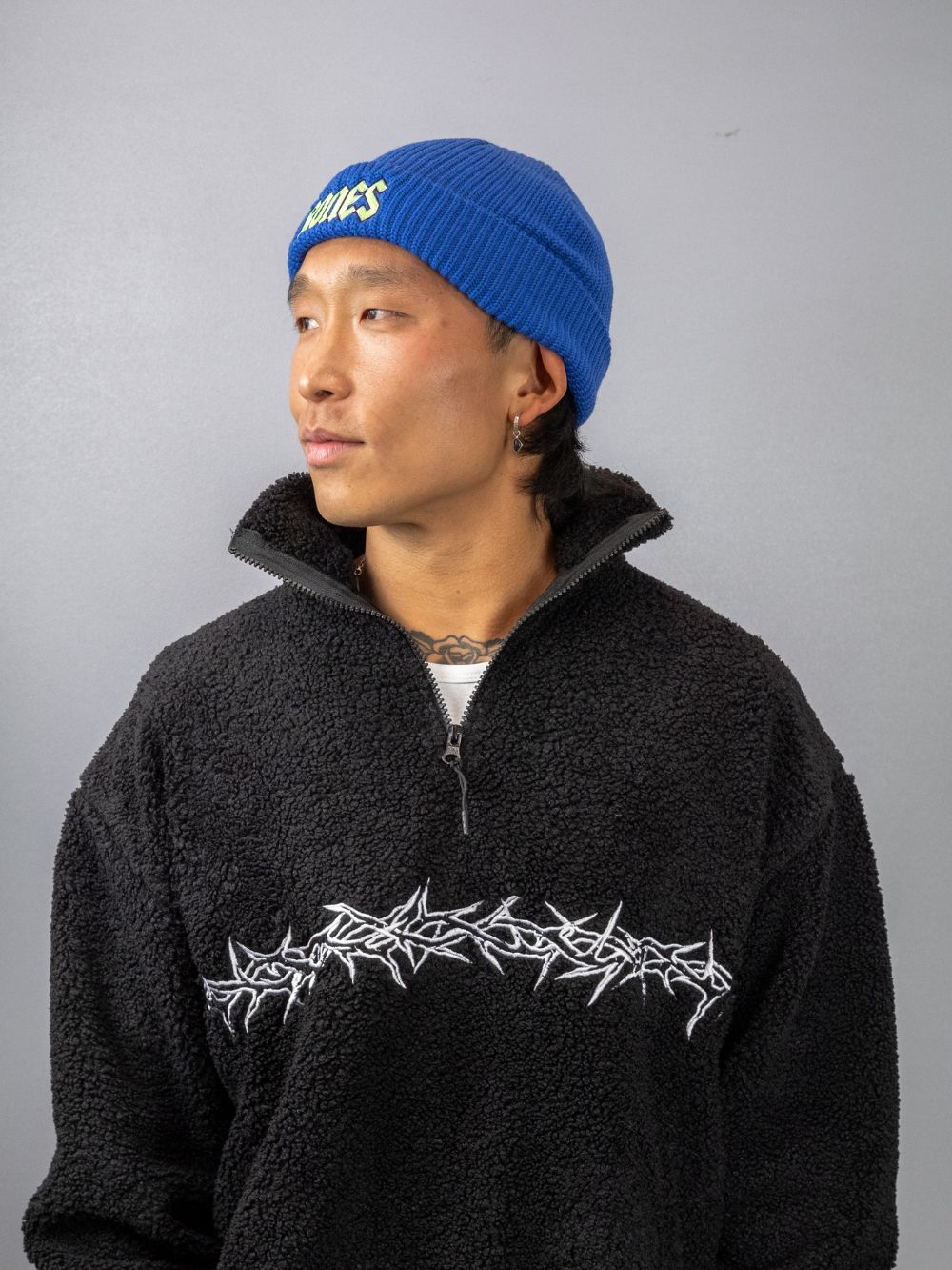 Squealer Rib Beanie in Royal Blue