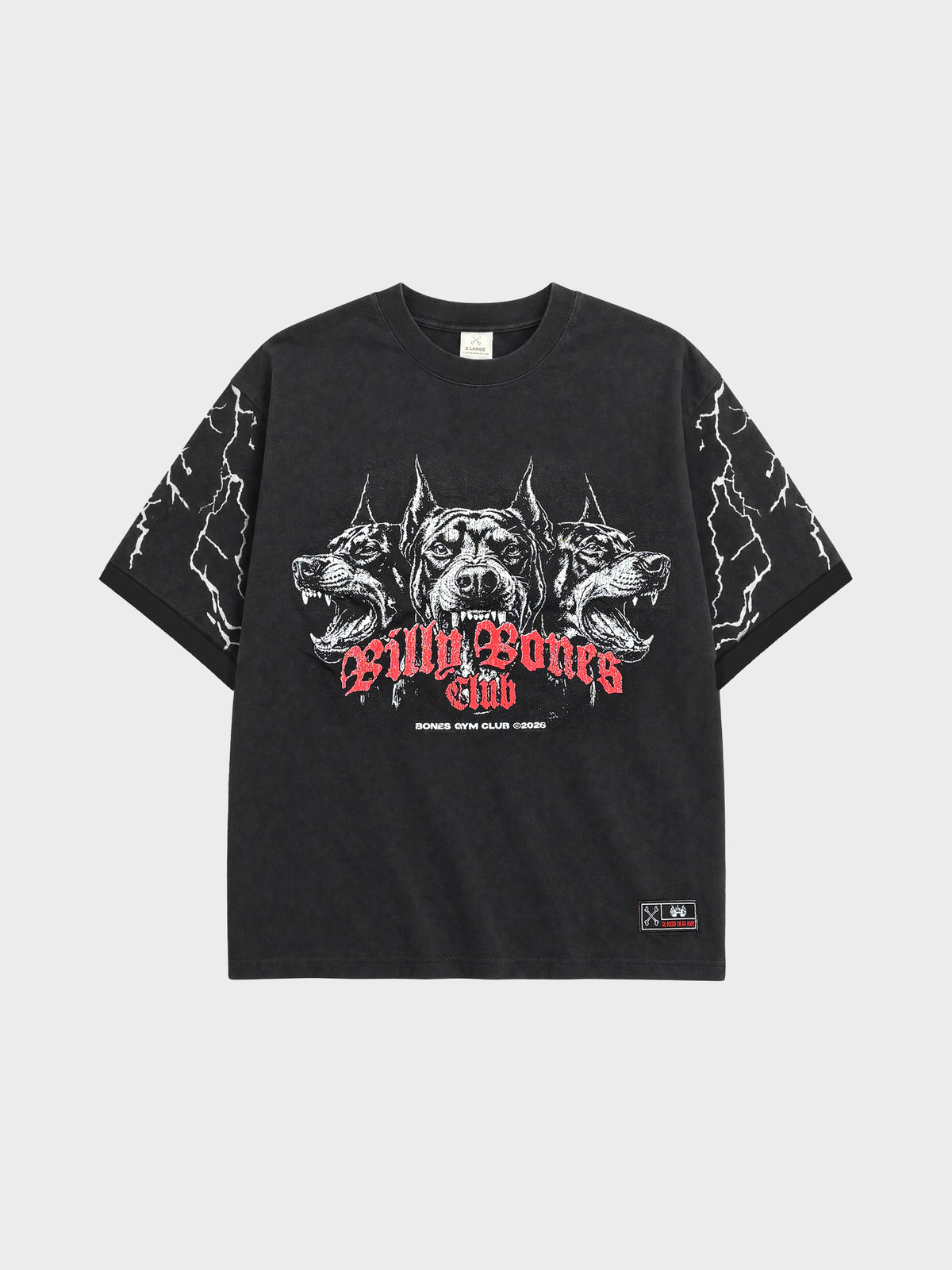 All Bark Gym Tee - Washed Black
