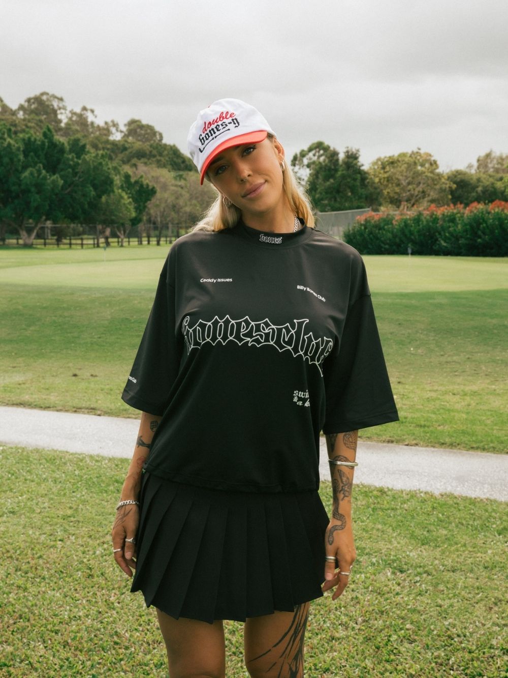 Bones Golf Active Tee - Black | Billy Bones Club
