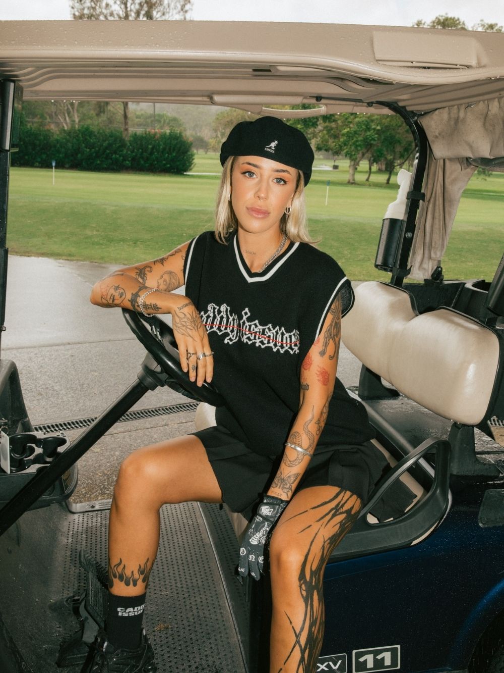 Caddy Issues Knit Vest - Black