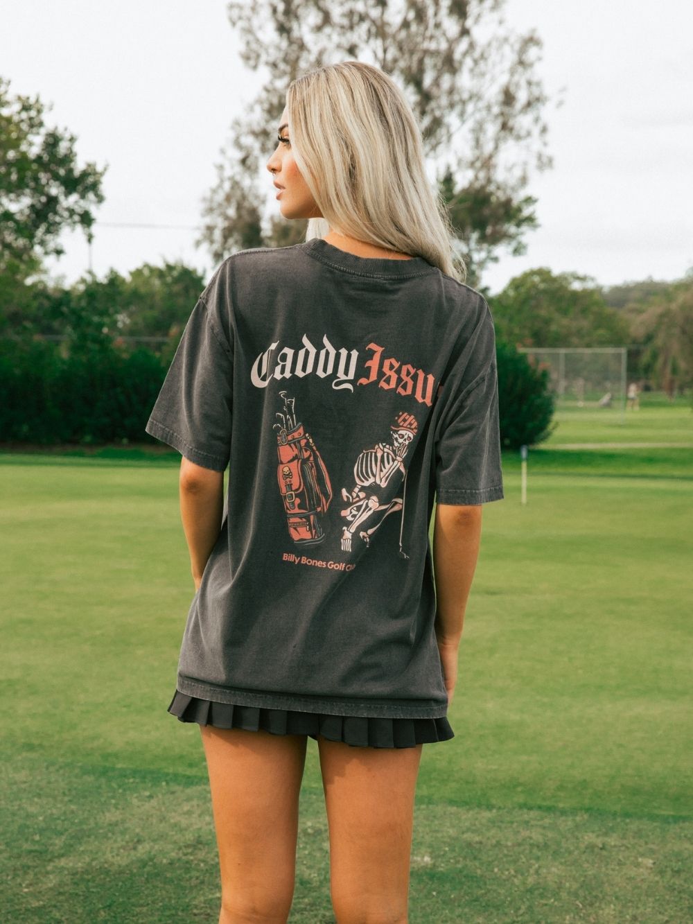 Caddy Issues Tee - Acid Black