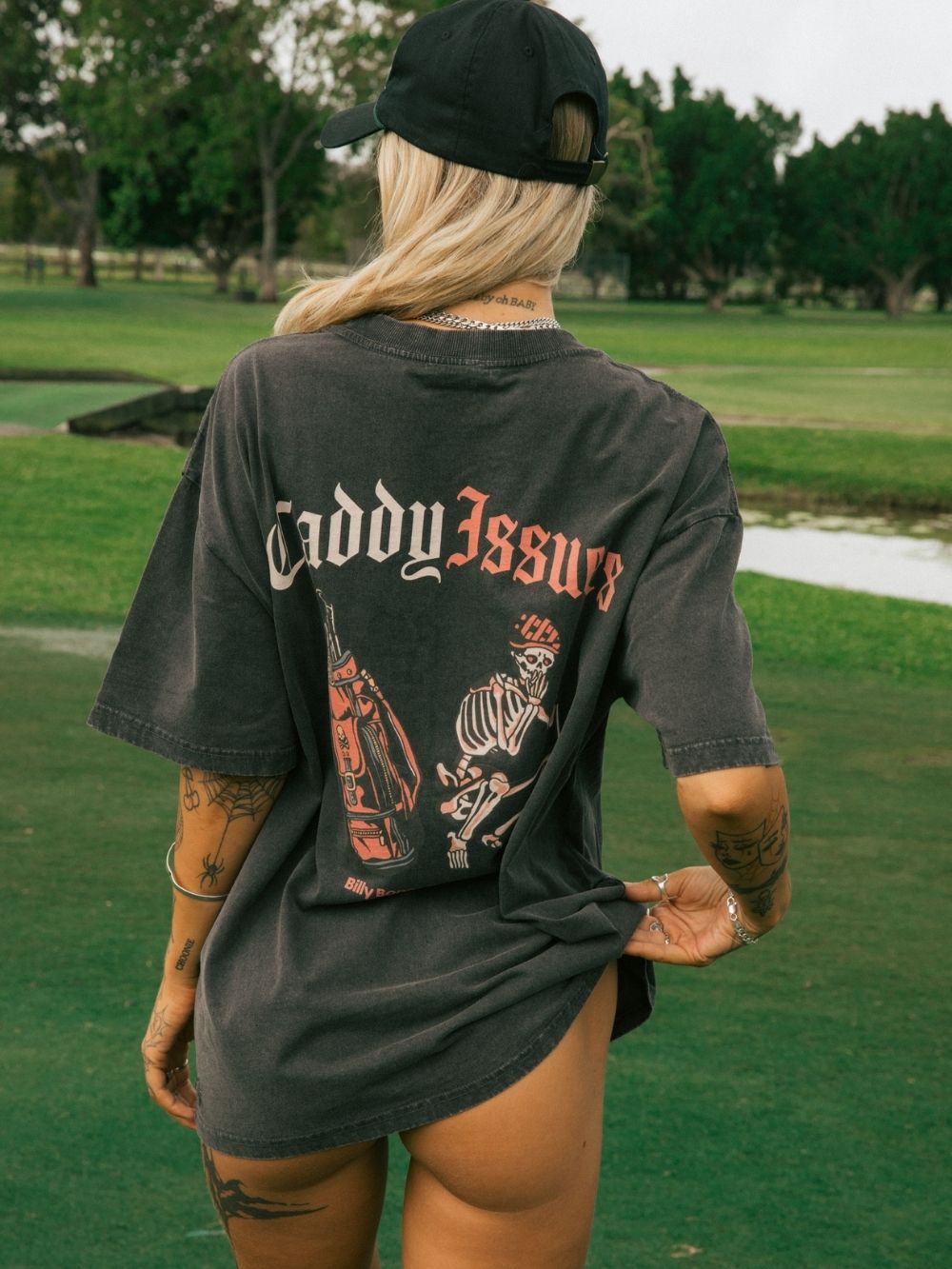 Caddy Issues Tee - Acid Black