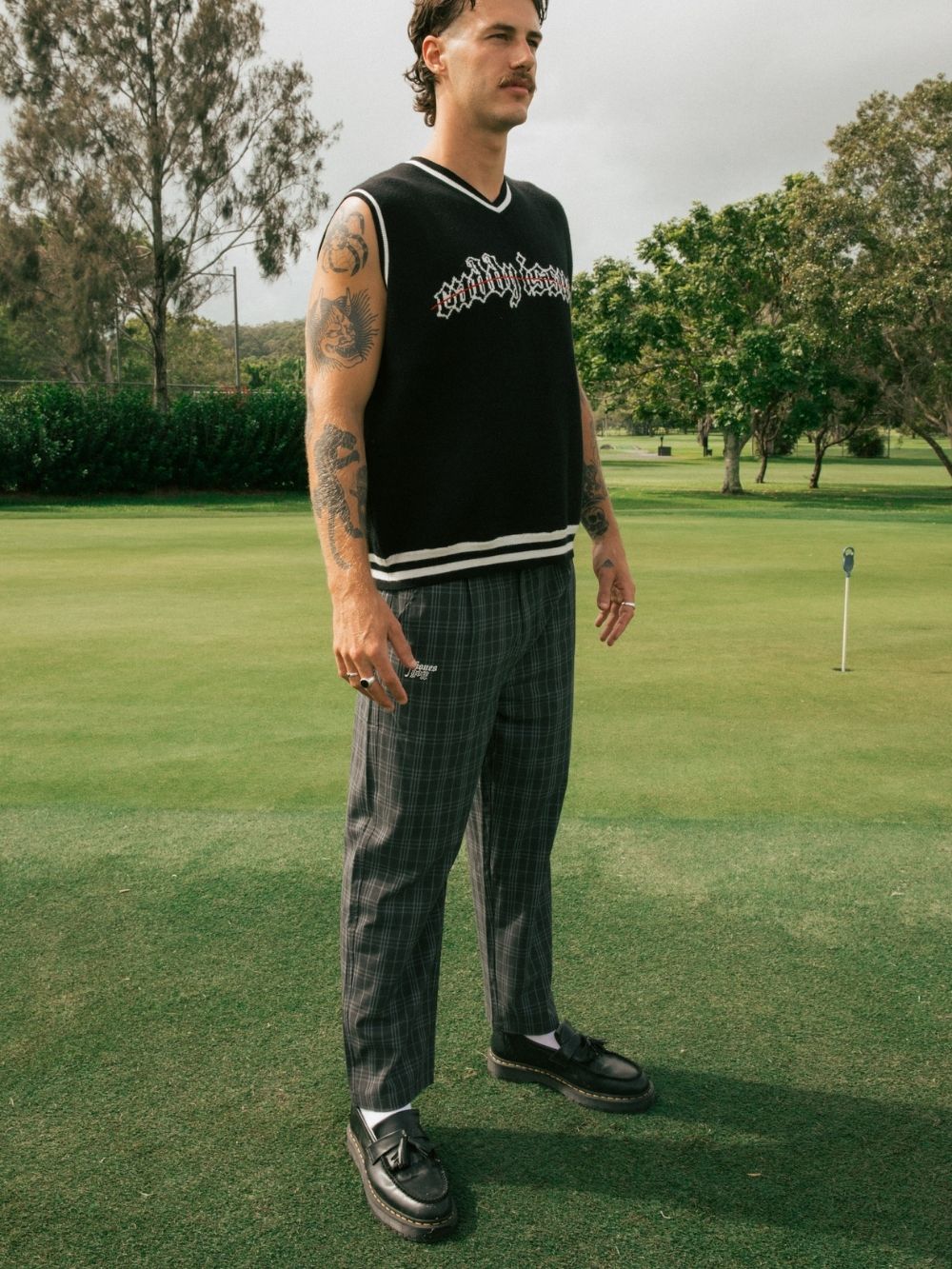 Fore FS Check Pants - Grey | Billy Bones Club