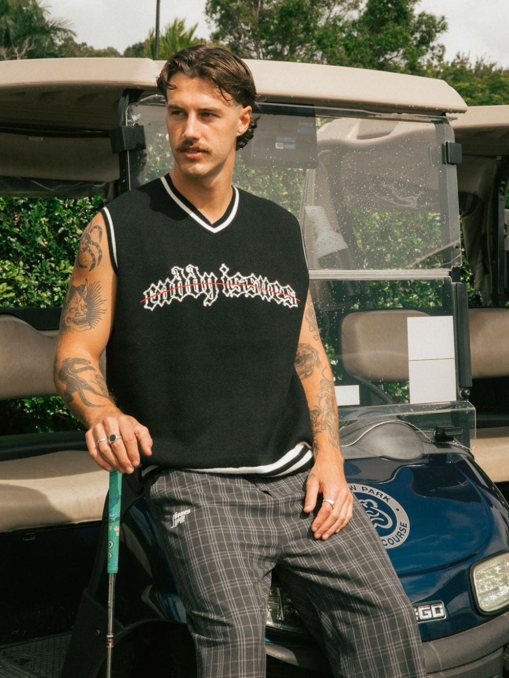 Fore FS Check Pants - Grey | Billy Bones Club