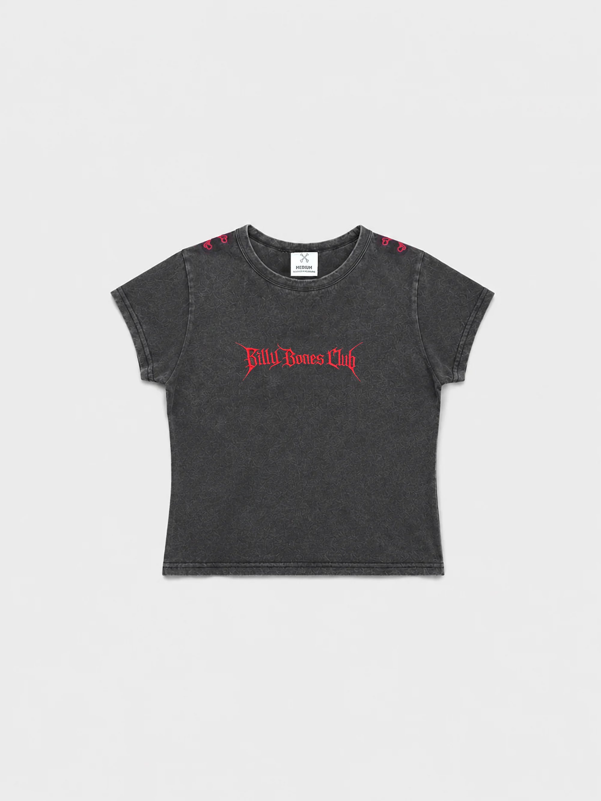 Rocker Baby Tee - Washed Black
