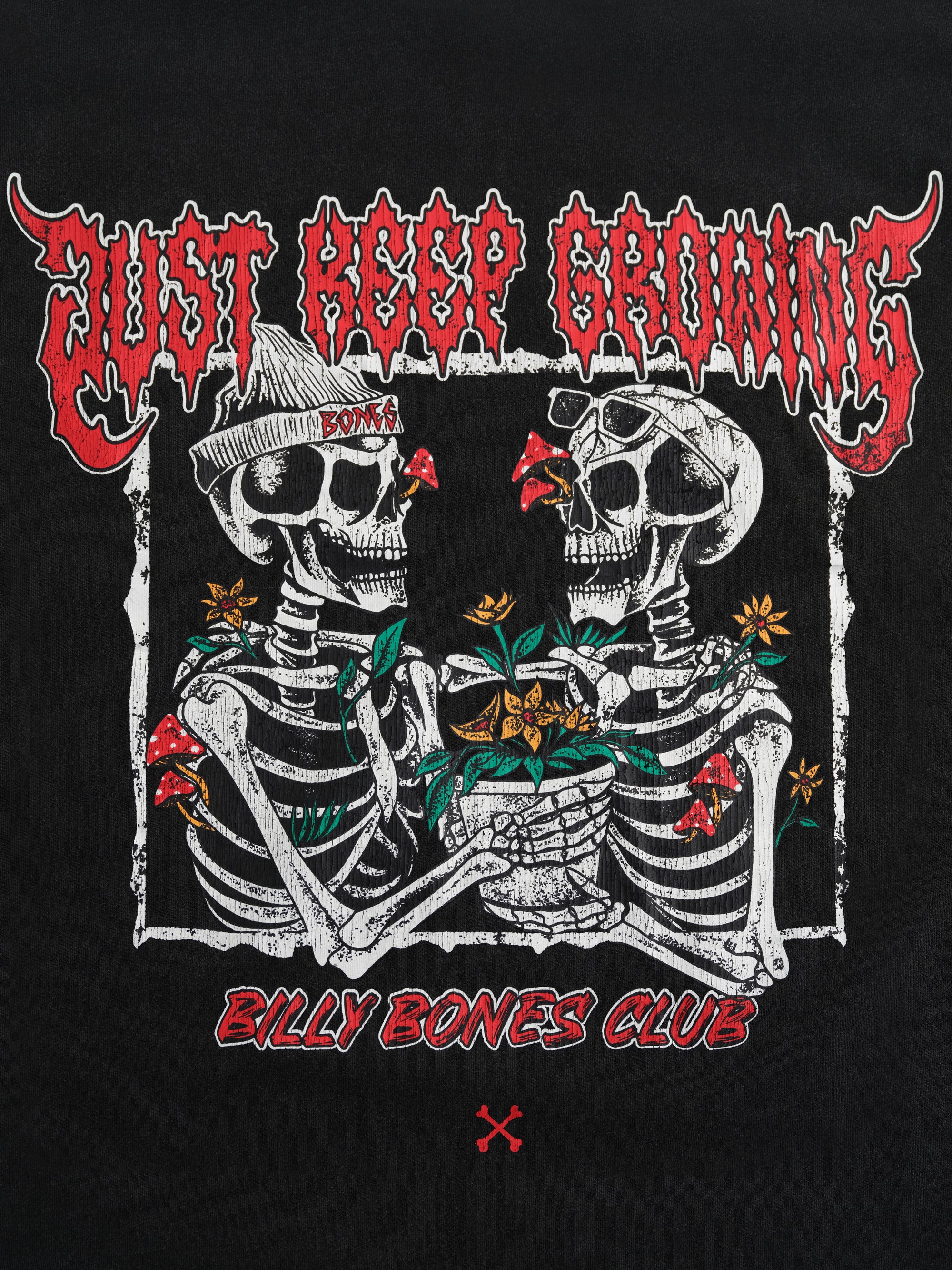 Just Keep Growing Tee - Vintage Black