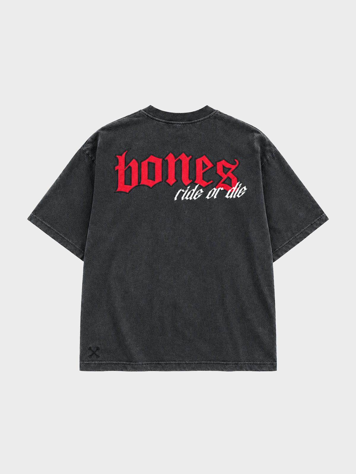 Boho Moto Tee - Vintage Black (back)
