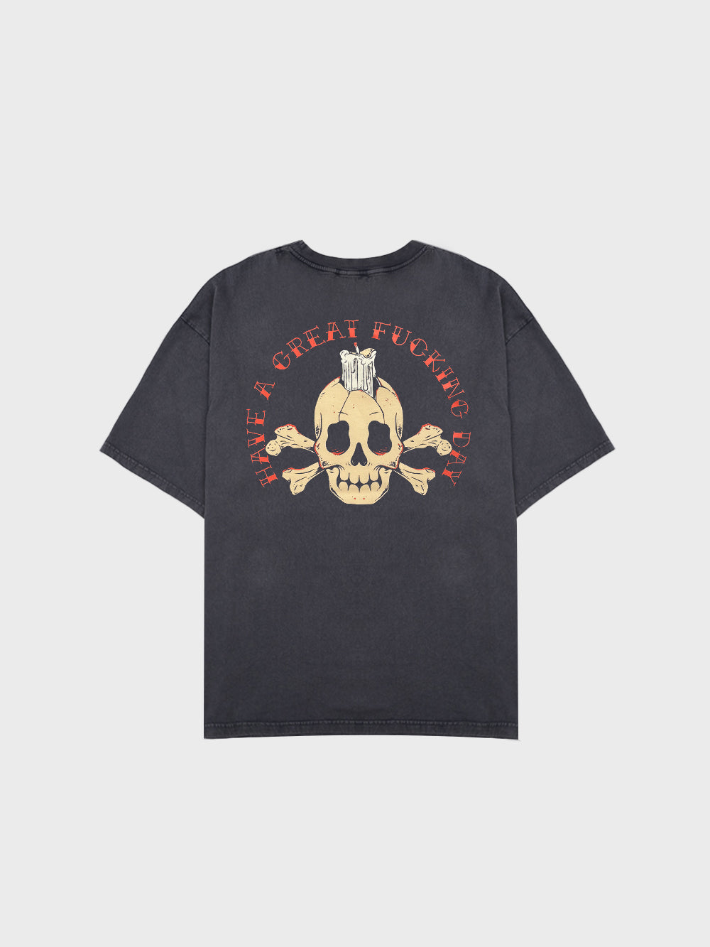 Have a Gr8 Day 2.0 Tee - Washed Black