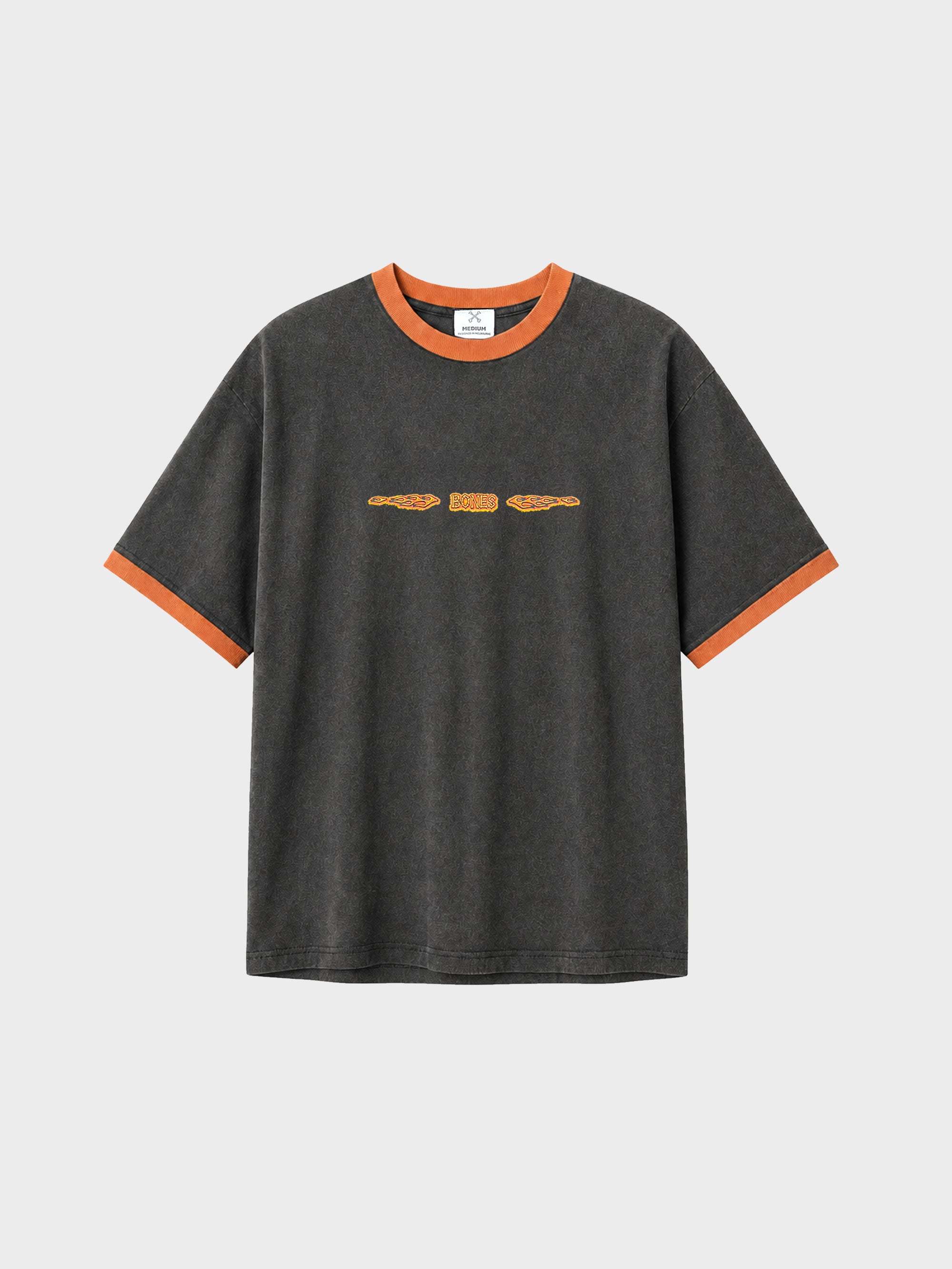 Bones of Hazzard Ringer - Washed Black