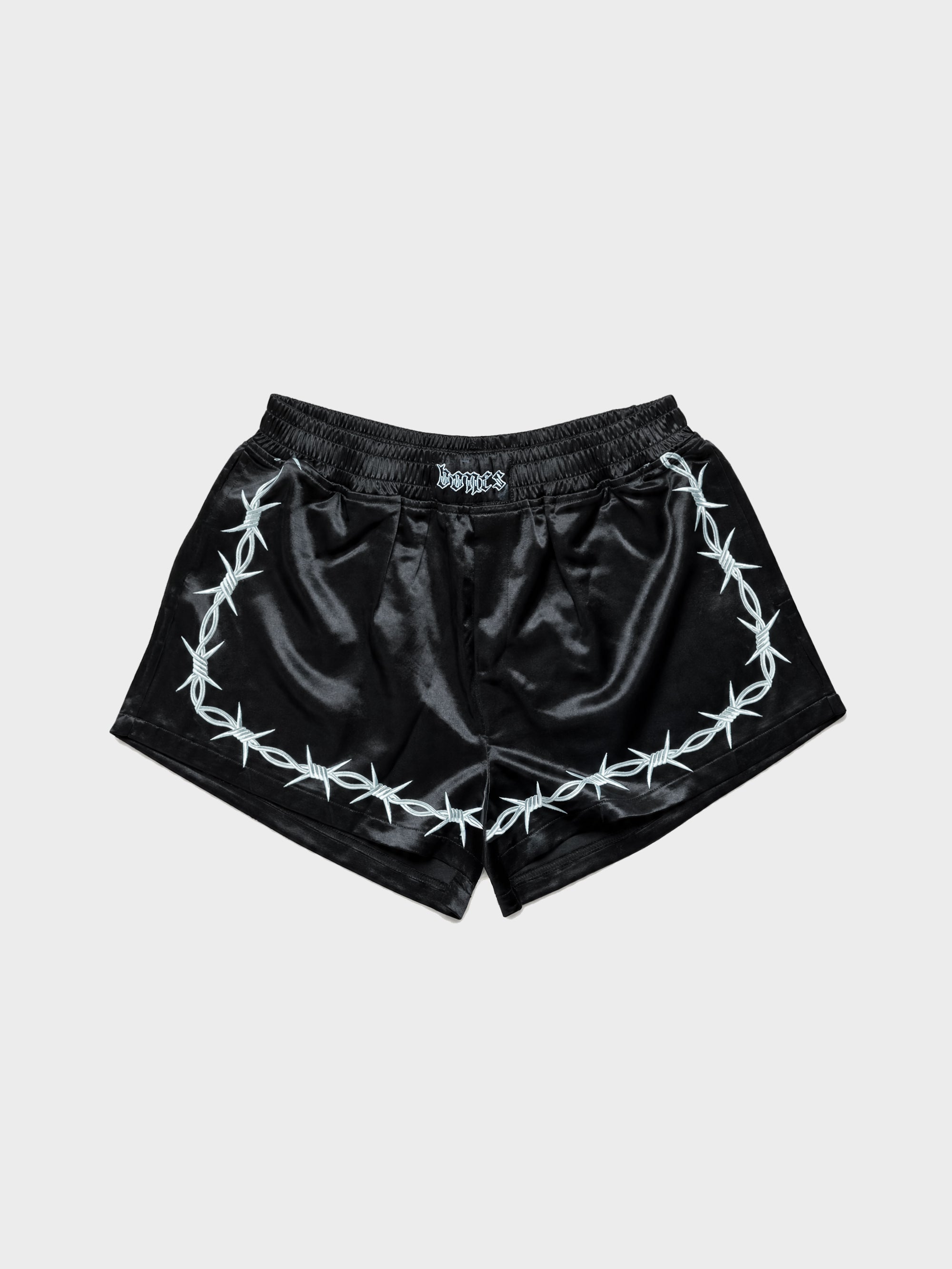 Thorn Silk Shorts - Black