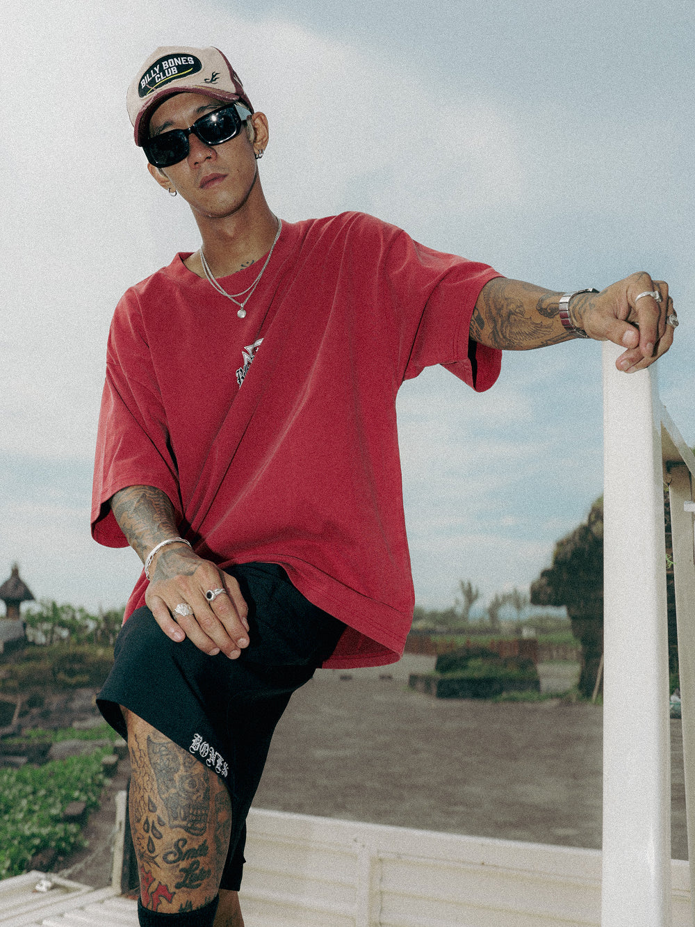 Low Rider The Rapper Low Rider Tee - Washed Red