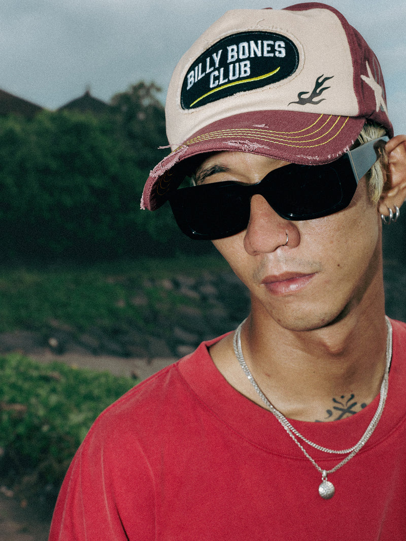 Grease Machine Cap - Washed Red