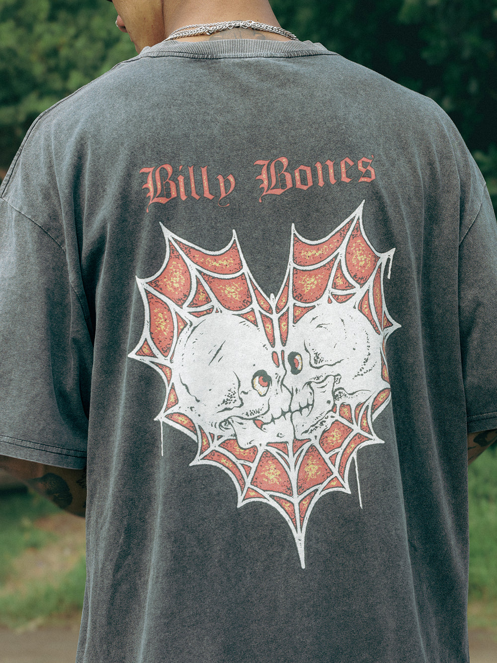 Spider's Kiss Tee - Washed Black