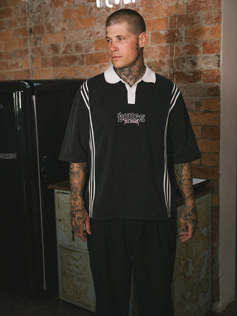 Till Death 4.0 Polo - Vintage Black