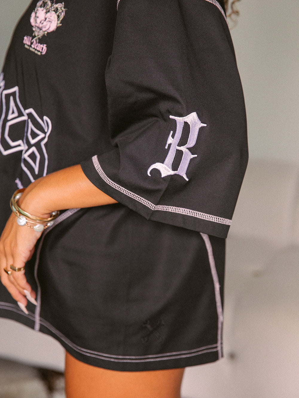 Till Death Panel Jersey - Black