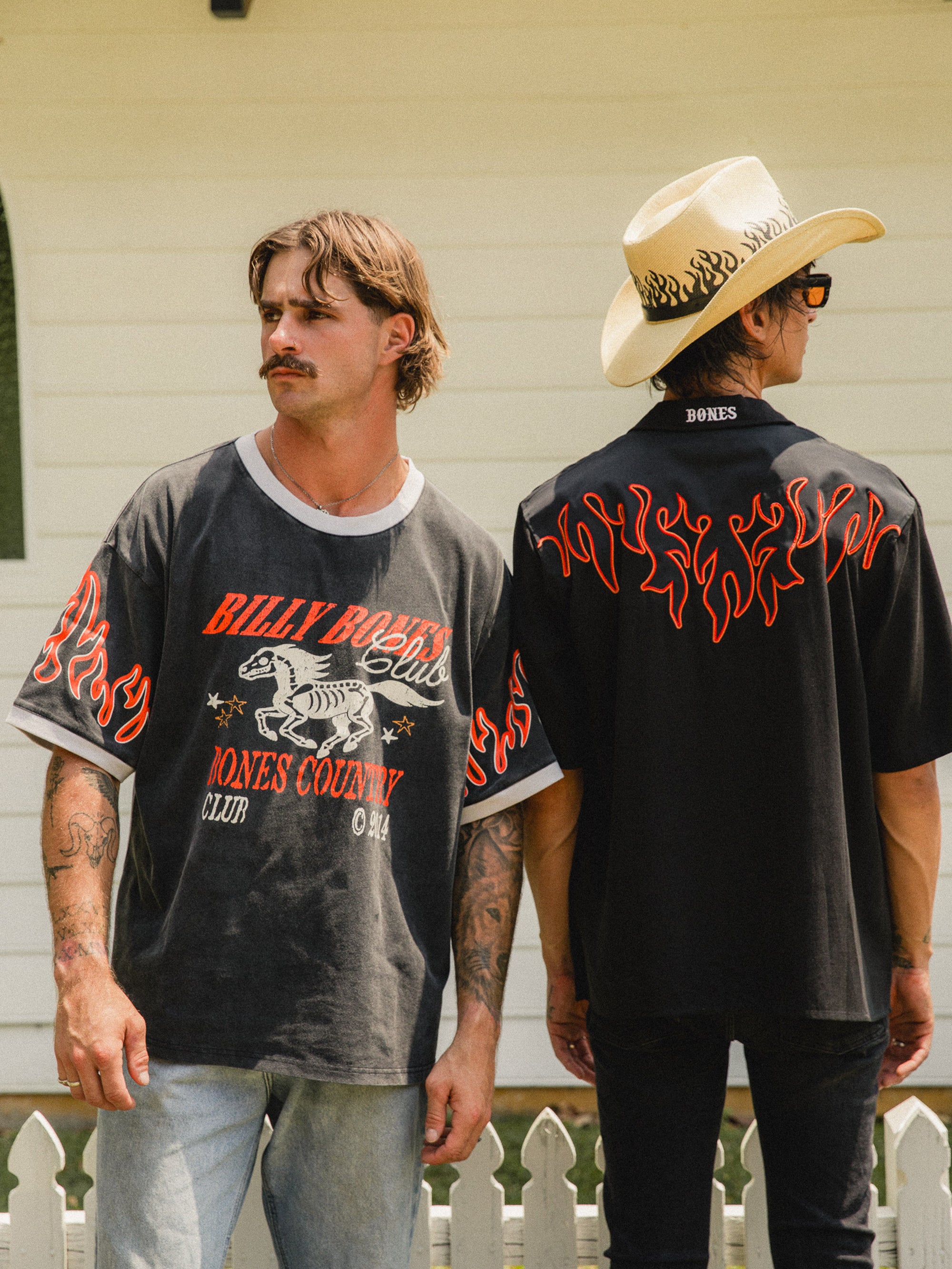 Flamed Rider Tee - Vintage Black