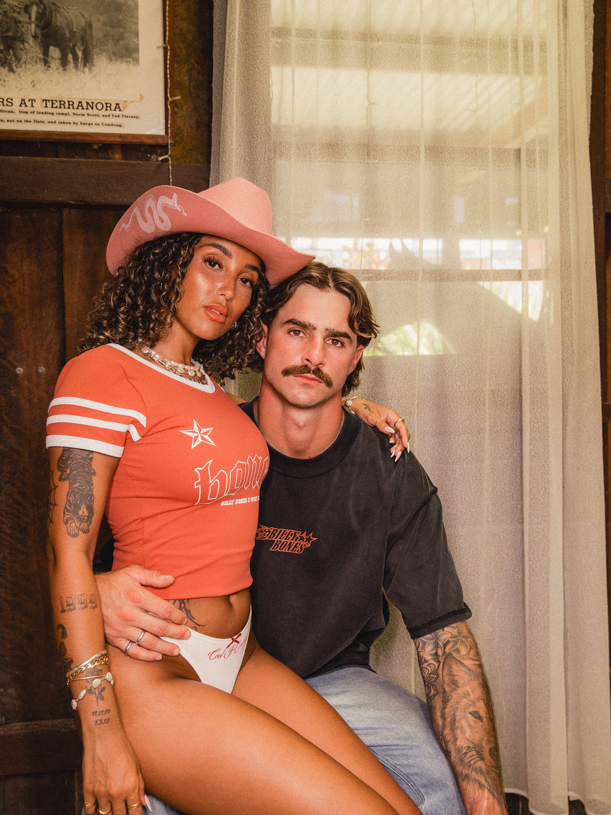 Cowboy Stacker Baby Jersey - Shiraz/White