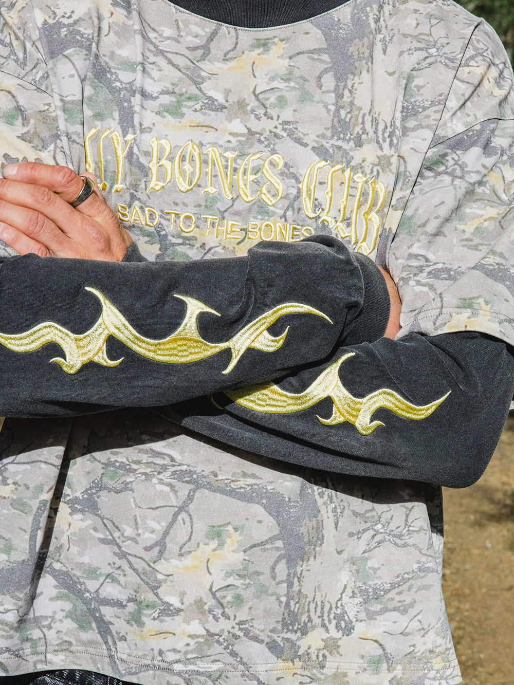 Commando Layered Tee - Bush Camo