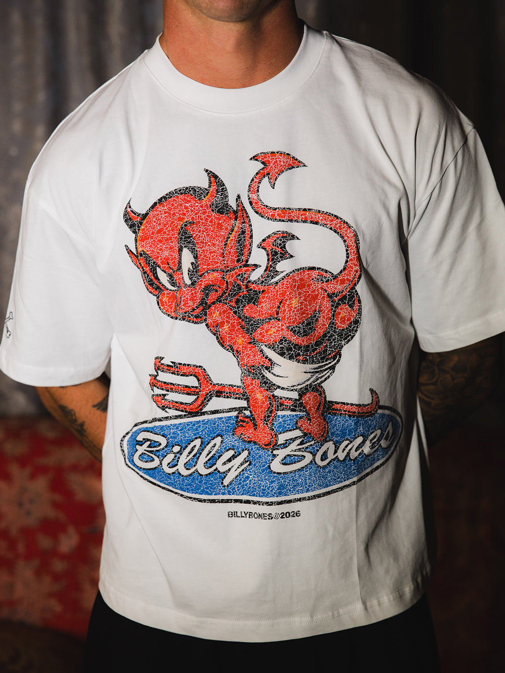 Too Many Cracks Tee - Vintage White