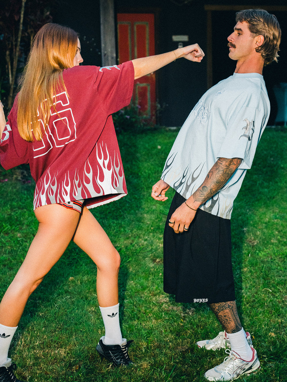 Burner Boxy Tee - Sky Blue