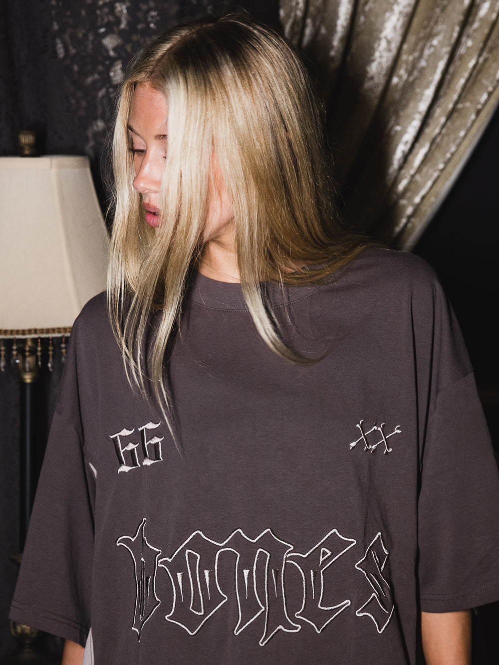 3 Piece Panel Tee - Contrast Grey