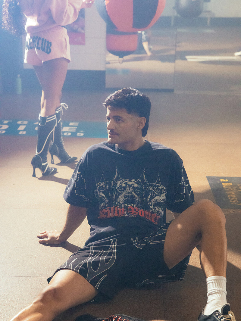 All Bark Gym Tee - Washed Black