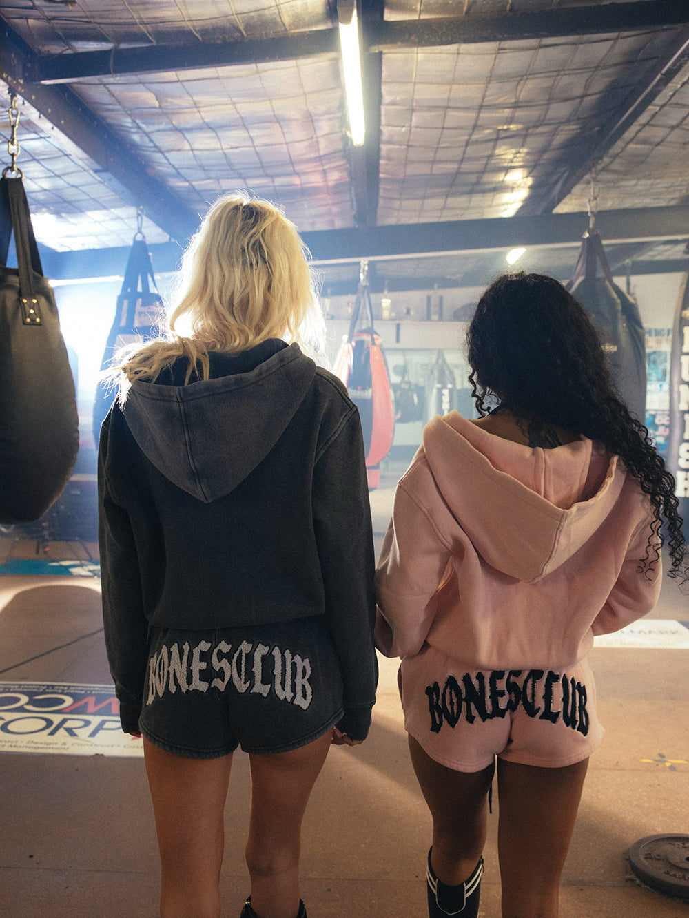 Bones Club Booty Shorts - Washed Pink