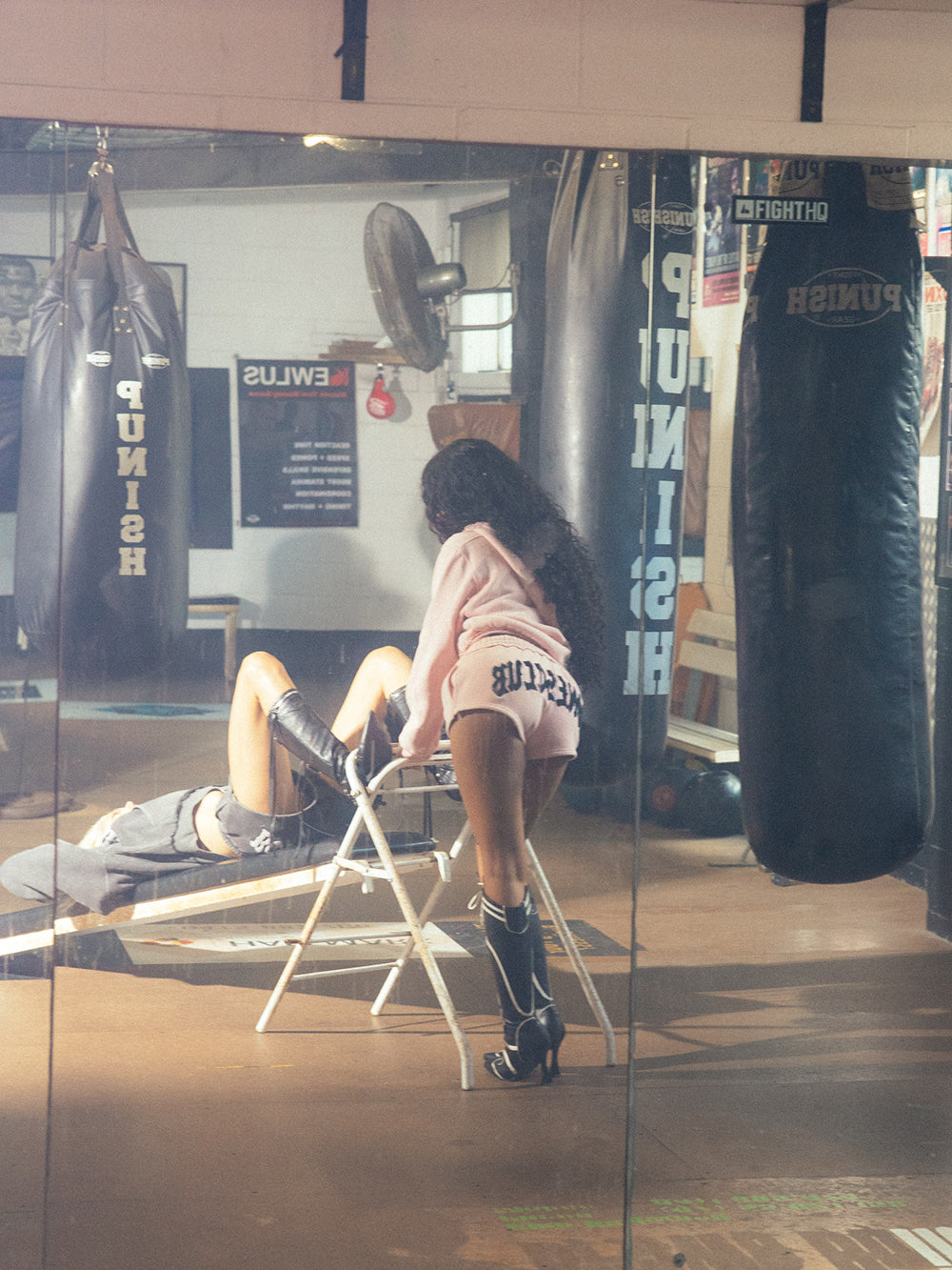 Bones Club Booty Shorts - Washed Pink
