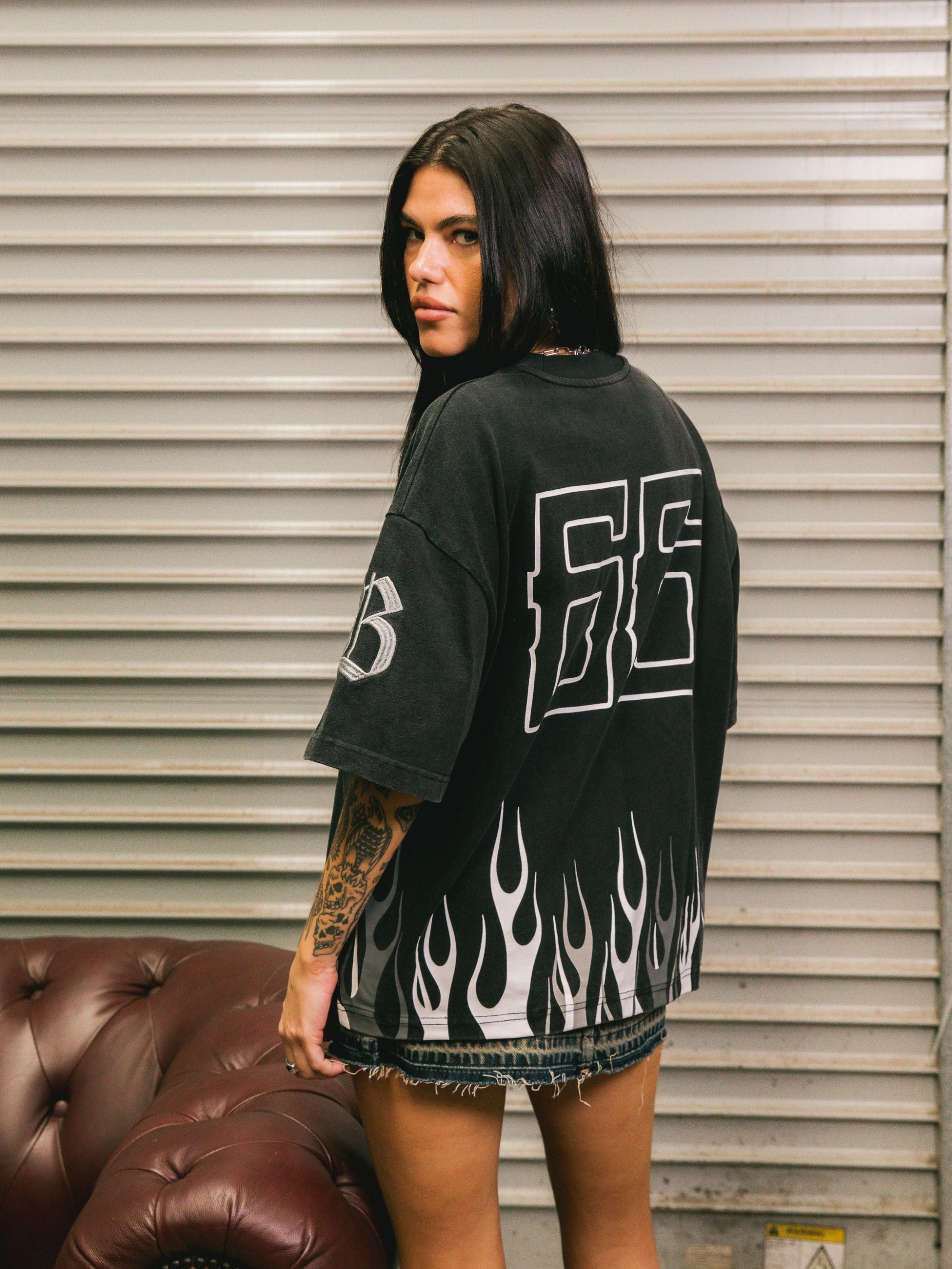 Burner Boxy Tee - Vintage Black