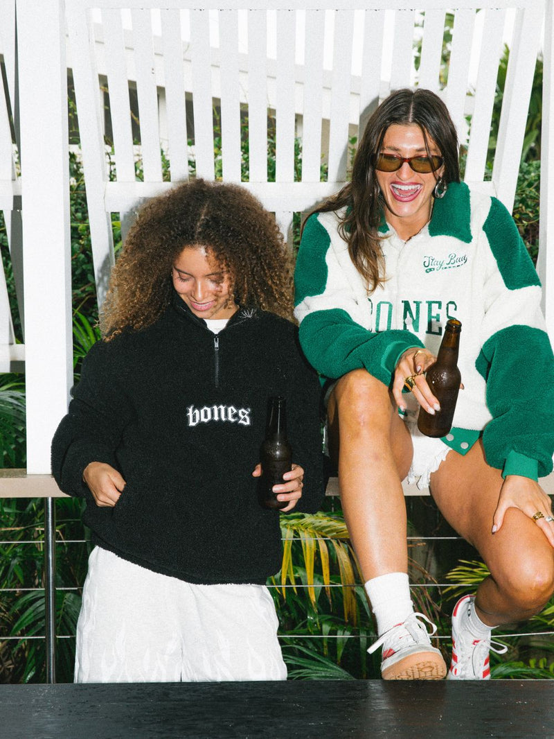 Webbed Collar Sherpa - Black