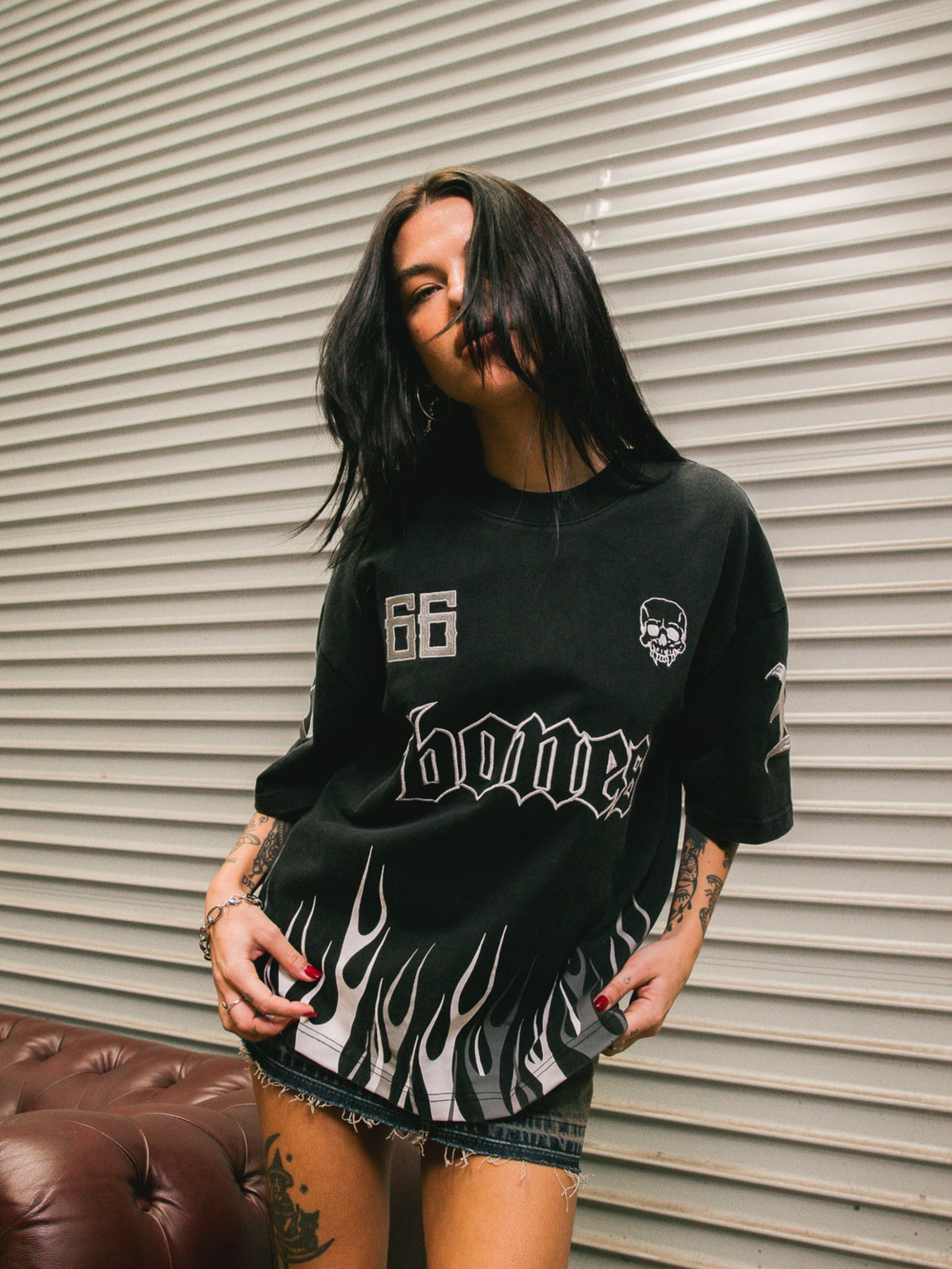 Burner Boxy Tee - Vintage Black