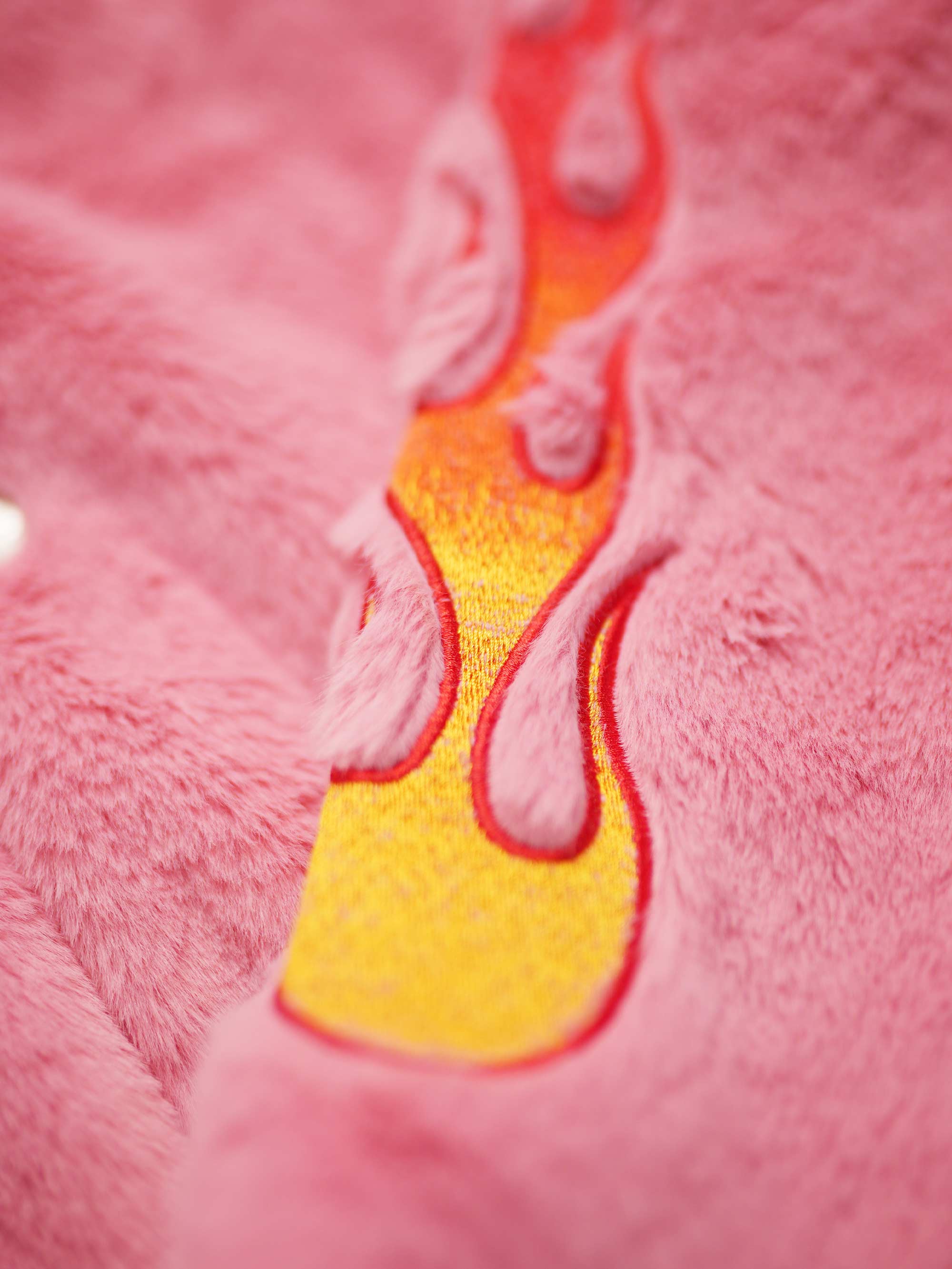 Flaming Fur Jacket - Pink