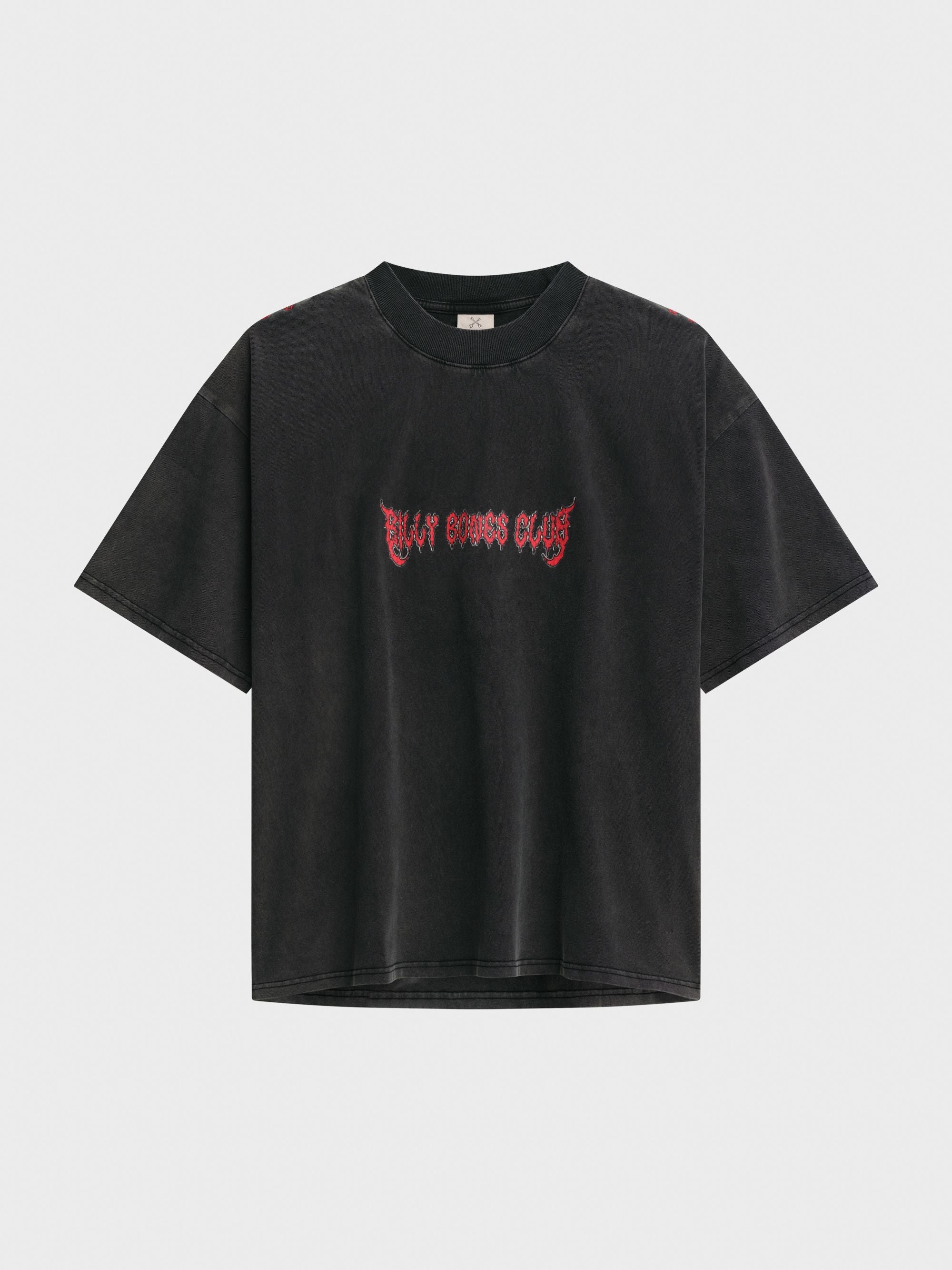 No Rain, No Flowers Tee - Washed Black