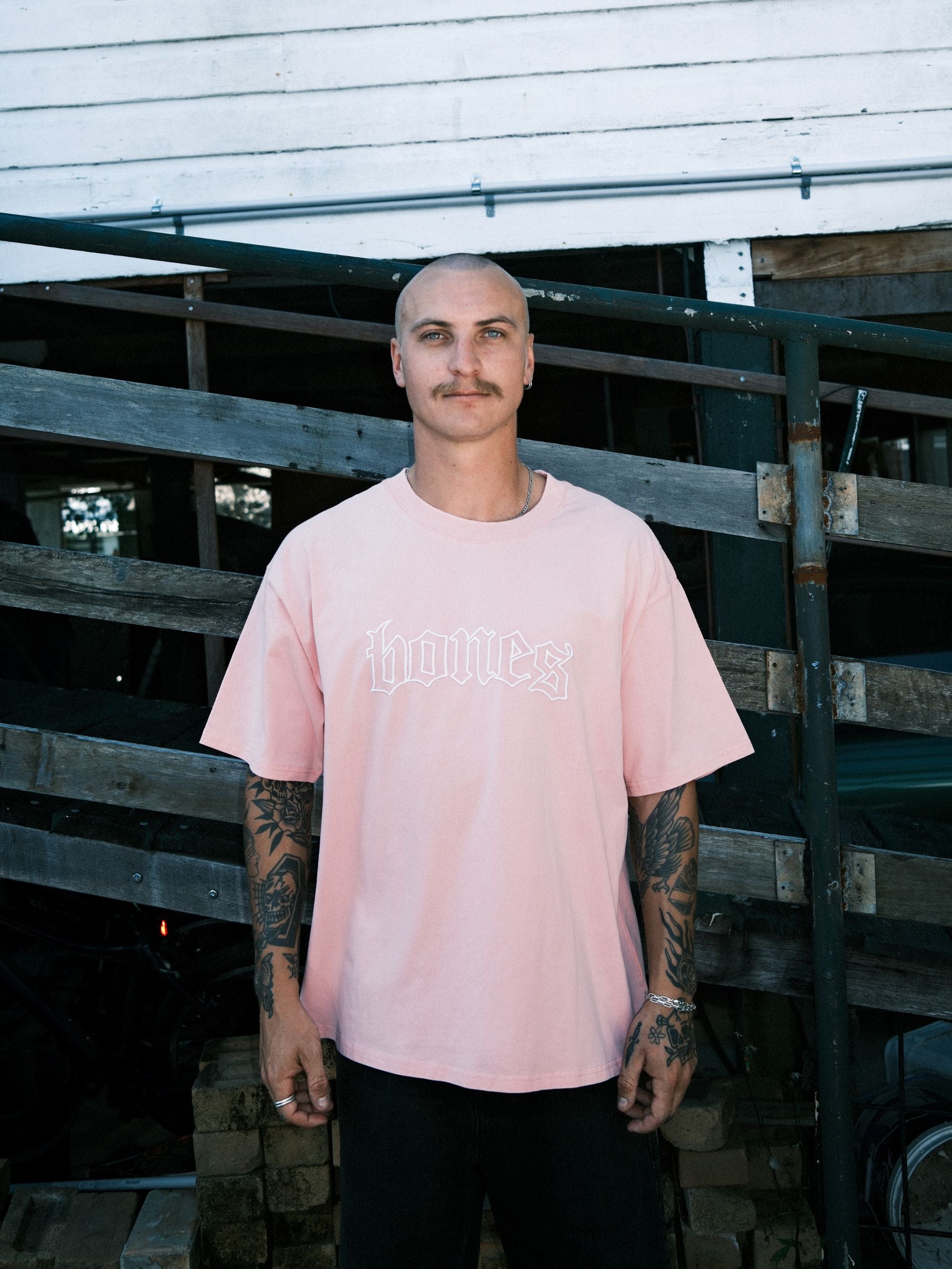 Bones Classic Tee - Vintage Pink