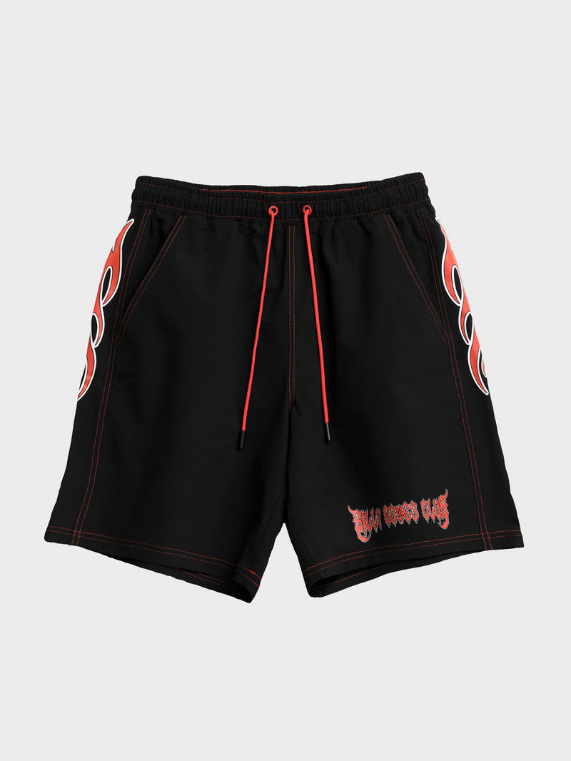 No Rain, No Flowers Boardies - Black