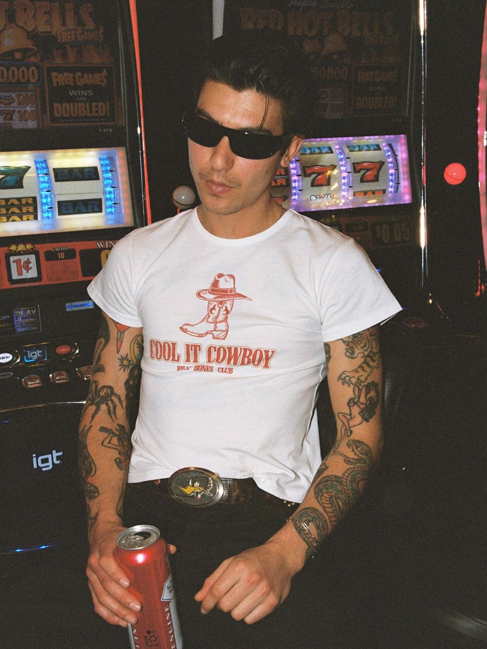 Cool It Baby Tee - Vintage White