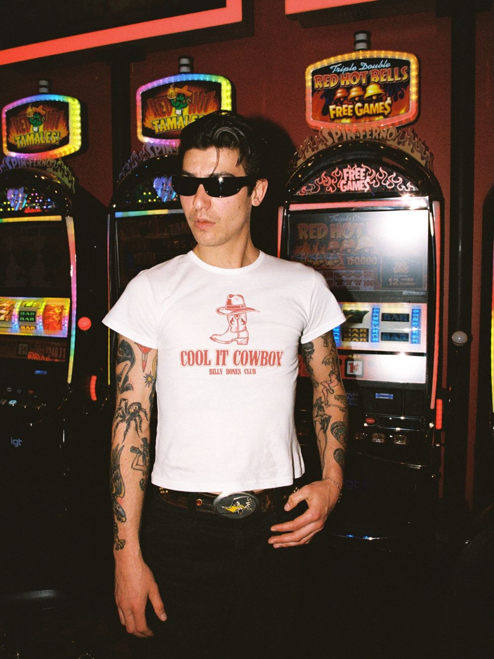 Cool It Baby Tee - Vintage White