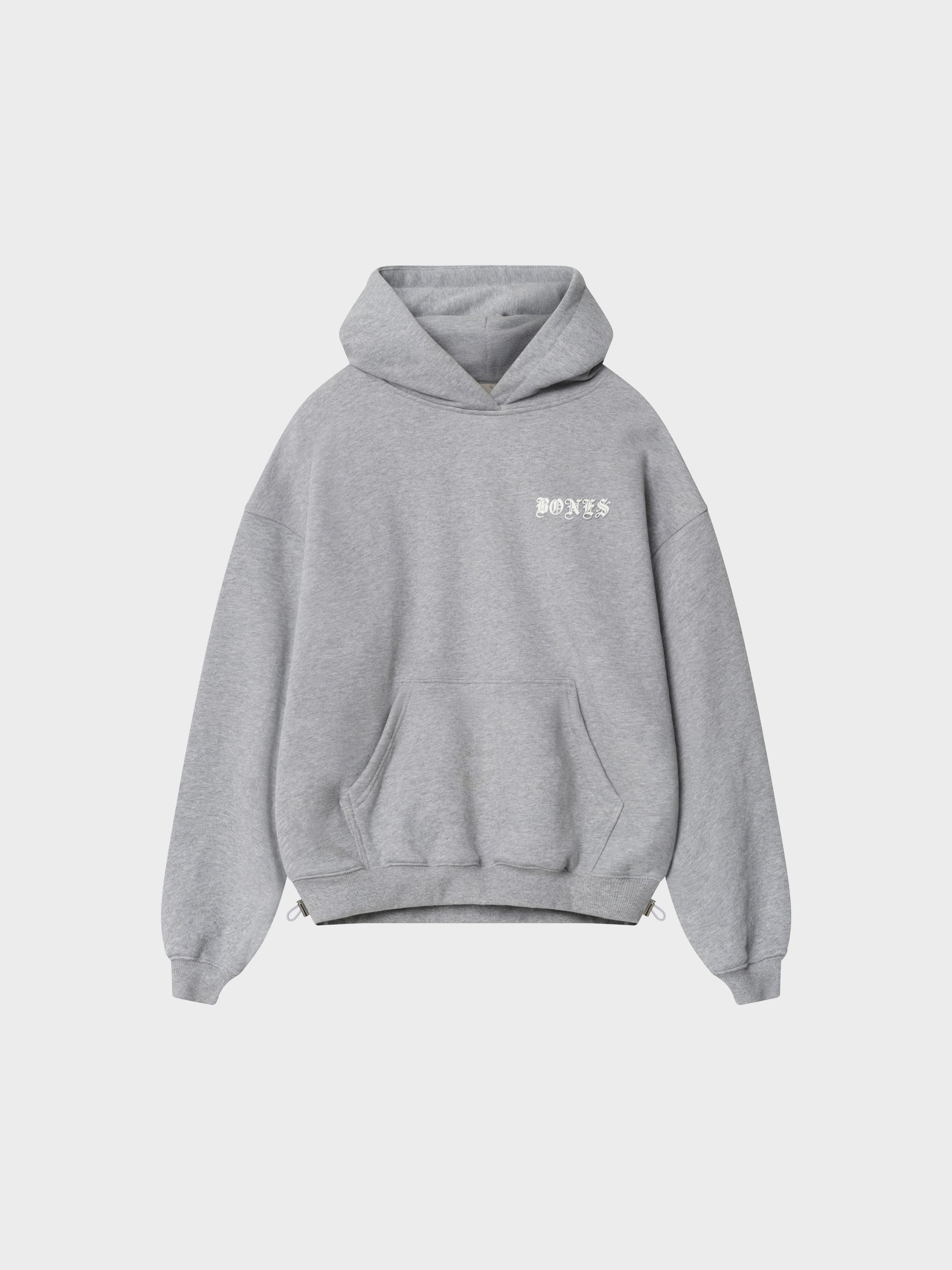Front Left Hoodie - Grey Marle