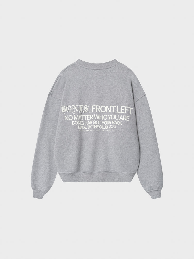 Front Left Crew - Grey Marle