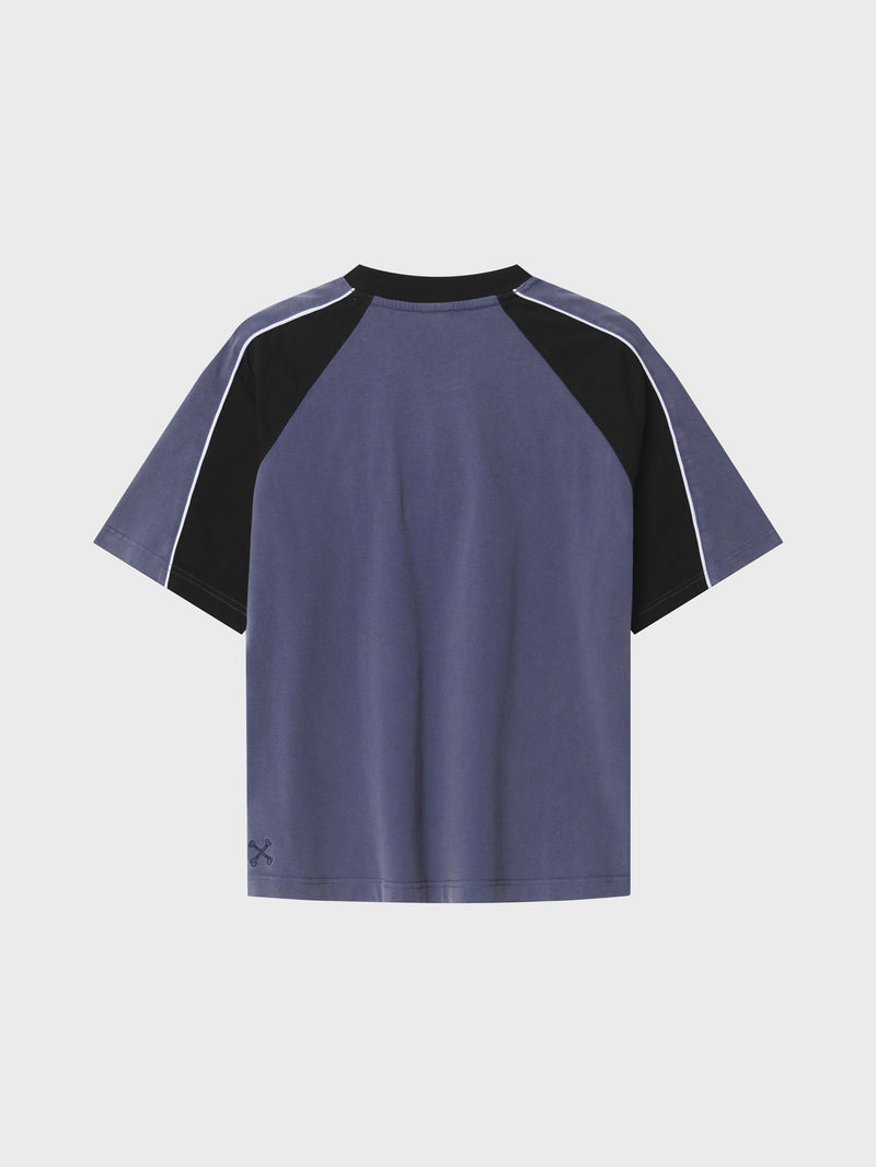 Small Steps Panel Tee - Blue
