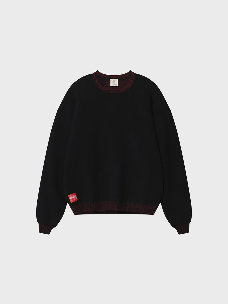 Backbone Knit - Black/Red